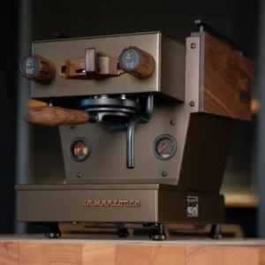 La Marzocco Linea Micra Heritage Bronze & Walnut by RB Crafts