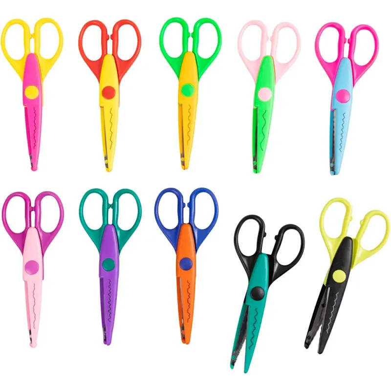 Pattern Scissors, L: 16 cm, 10 pc
