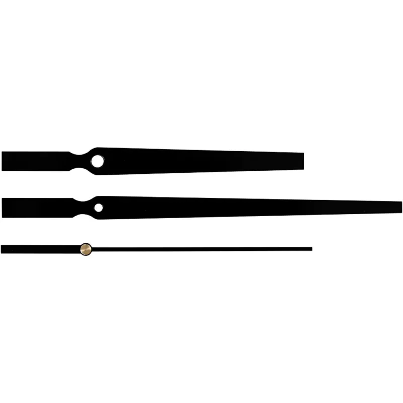 Clock Hands, hole size 4+6 mm, black