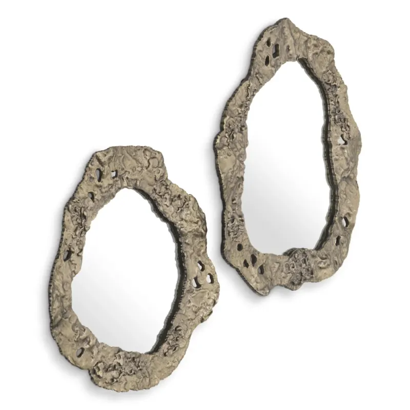 Organic-Shaped Mirrors (2) Foggia | Eichholtz Miami