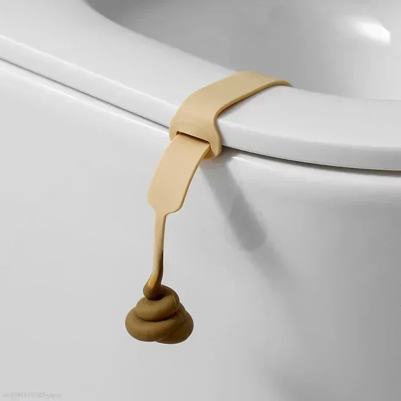 Poop Shape Silicone Toilet Lid Lifter - Image 0