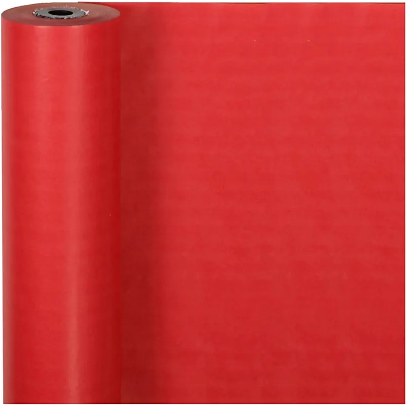 Wrapping Paper, W: 50 cm, 60 g, red, 100 m/ 1 roll