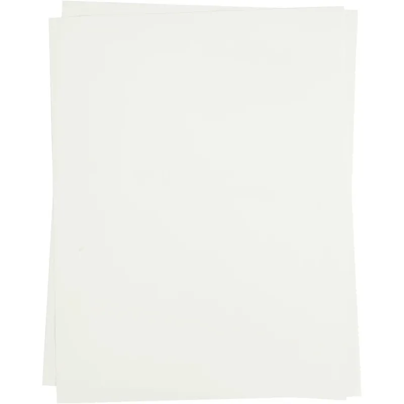 Transfer Sheet, sheet 21,5x28 cm, for dark and light textiles, white, 3 sheet