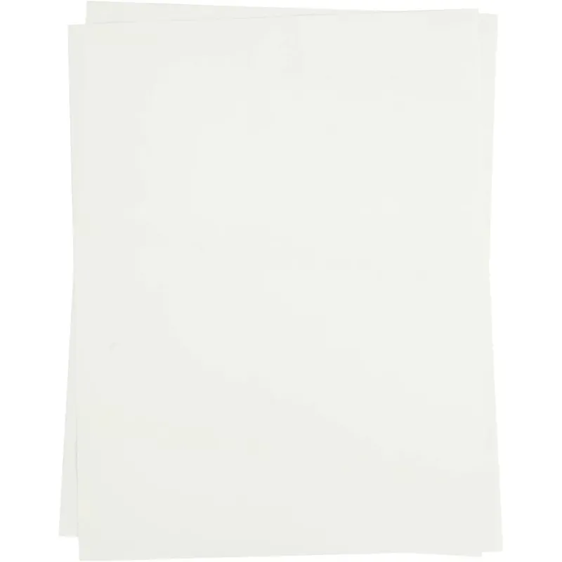 Transfer Sheet, sheet 21,5x28 cm, for light textiles, transparent, 5 sheet