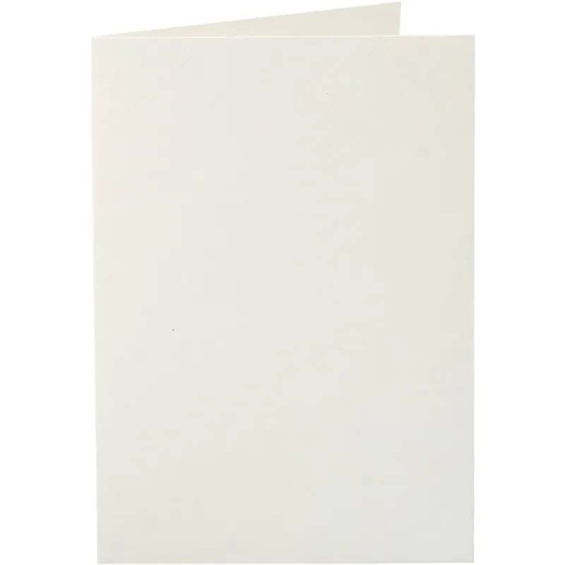 Cards, card size 10,5x15 cm, 220 g, off-white, 10 pc