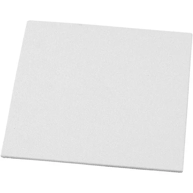 Canvas Panel, size 15x15 cm, thickness 3 mm, white, 1pc, 280 g
