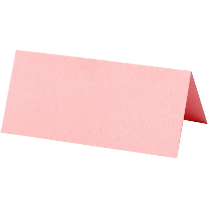 Table place cards, size 9x4 cm, 220 g, light red, 20 pc