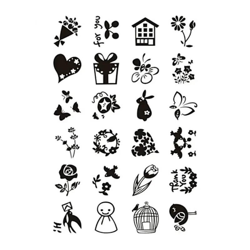 Clear Stamps, small sweet greetings, sheet 11x15,5 cm, 1 sheet