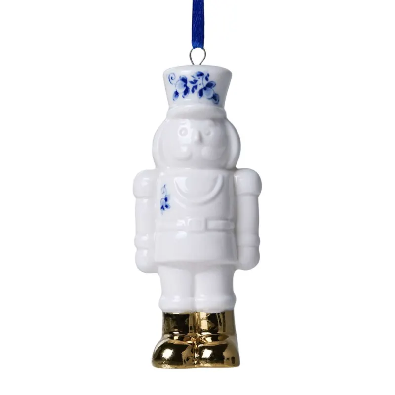 NUSSKNACKER - Weihnachtsbaumschmuck - Keramik 9,5 cm | Heinen Delfts Blauw
