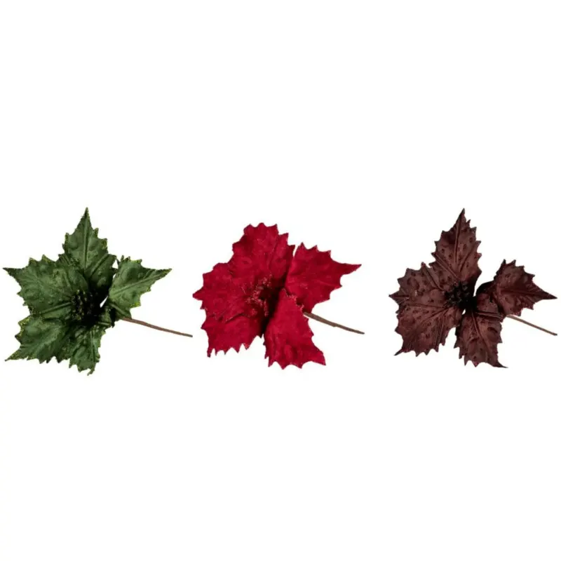 Künstlicher Weihnachtssternstiel H23cm - Mehrere Farben