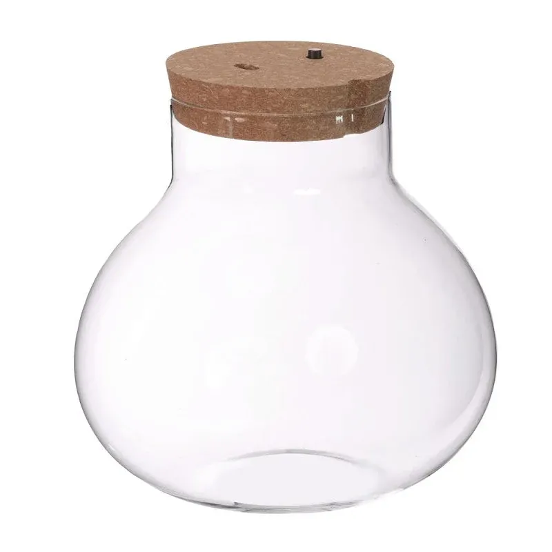 Terrarium w. cork w. accu w. usb-c plug