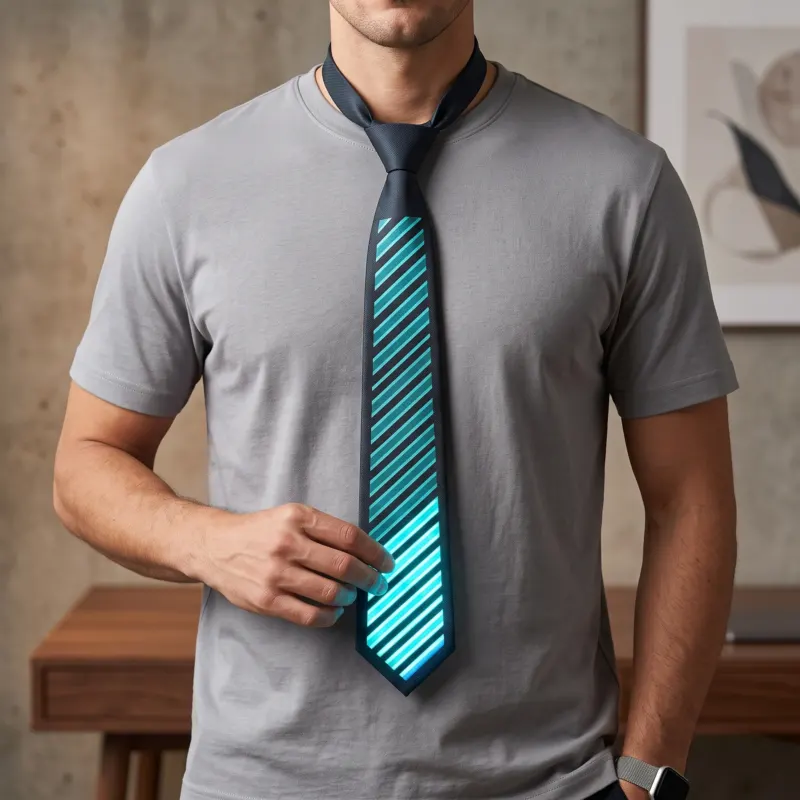 Drop the Bass Glowing LED Party Necktie