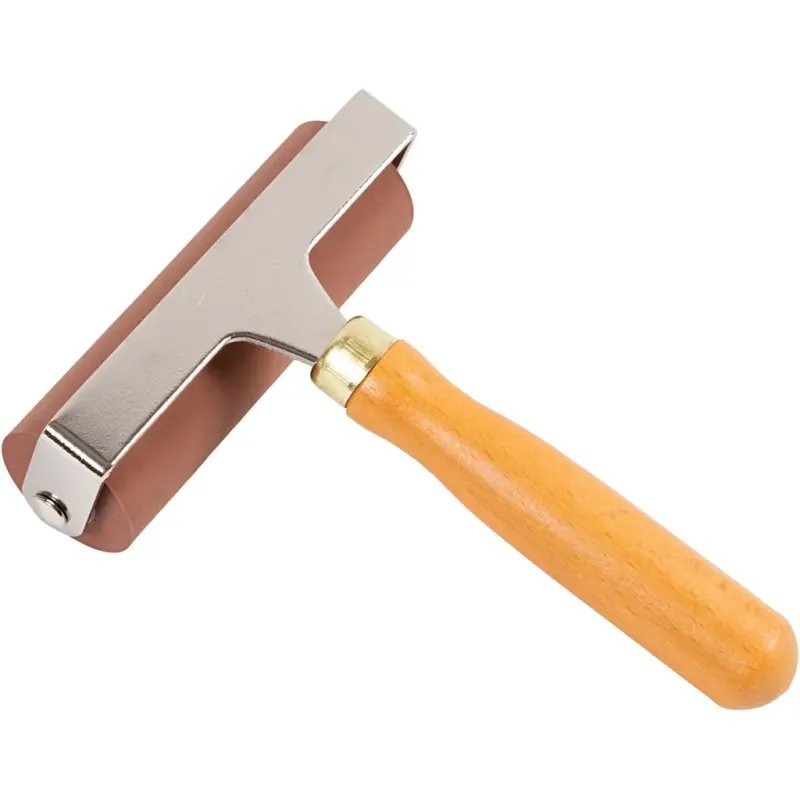 Rubber Roller/Lino Roller, W: 9,80 cm, dia. 3 cm
