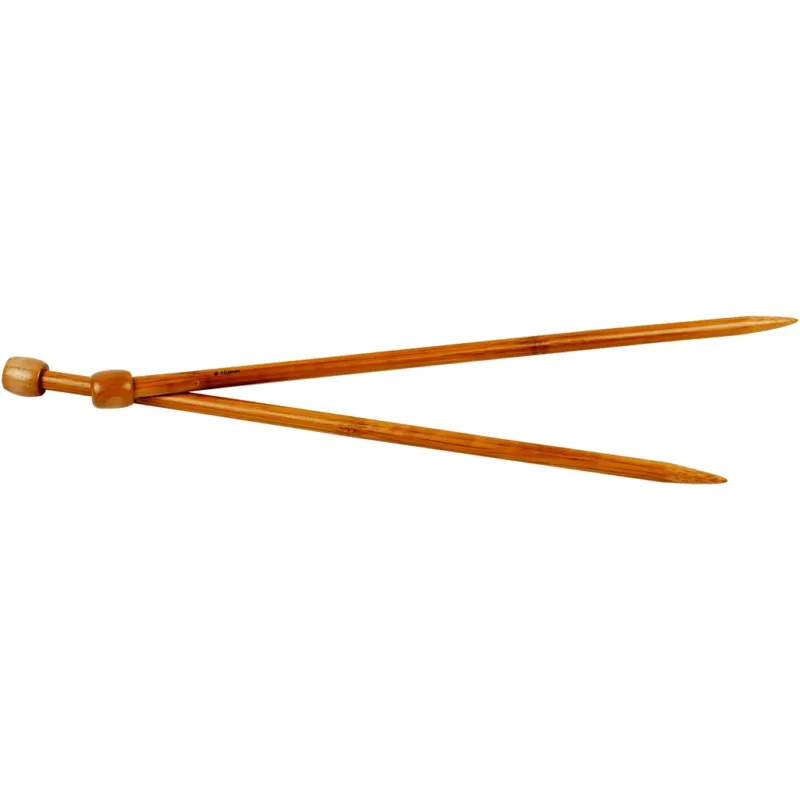 Knitting Needles, L: 35 cm, size 10 mm, 1 pair