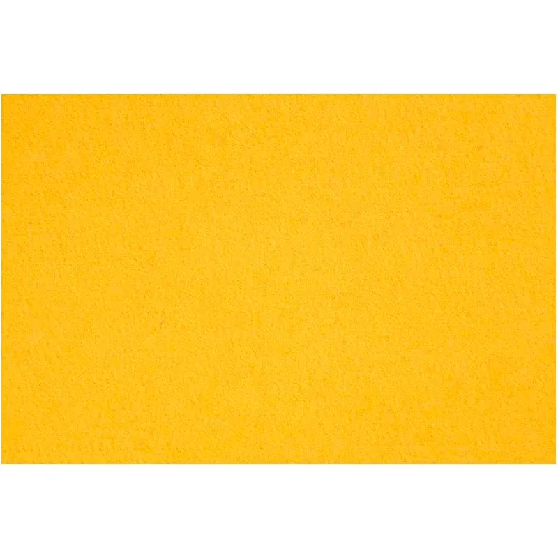 Craft Felt, sheet 42x60 cm, thickness 3 mm, yellow, 1 sheet