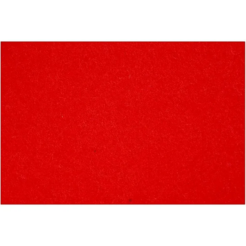 Craft Felt, sheet 42x60 cm, thickness 3 mm, red, 1 sheet