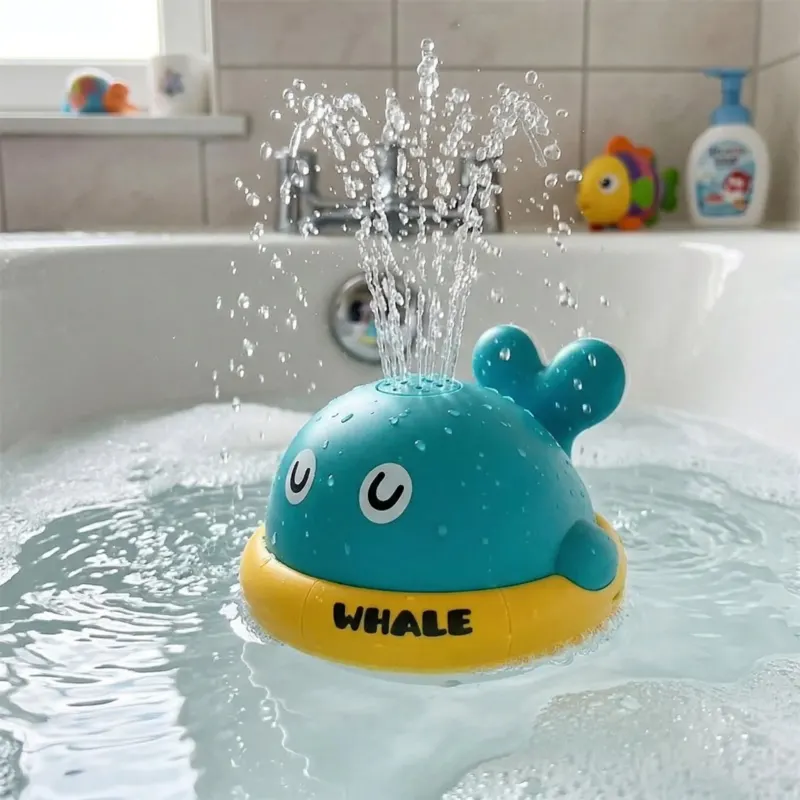 Splash Whale Auto-Spray Baby Bath Water Toy - Image 0