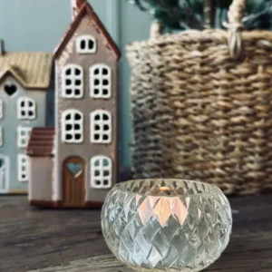 Teelichthalter für Teelichter Diamond - White