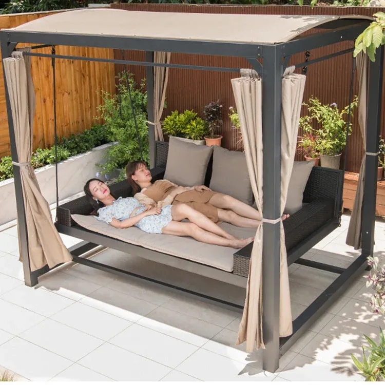 Nordic Style Breezy Outdoor Multifunctional Swing Bed - Image 0