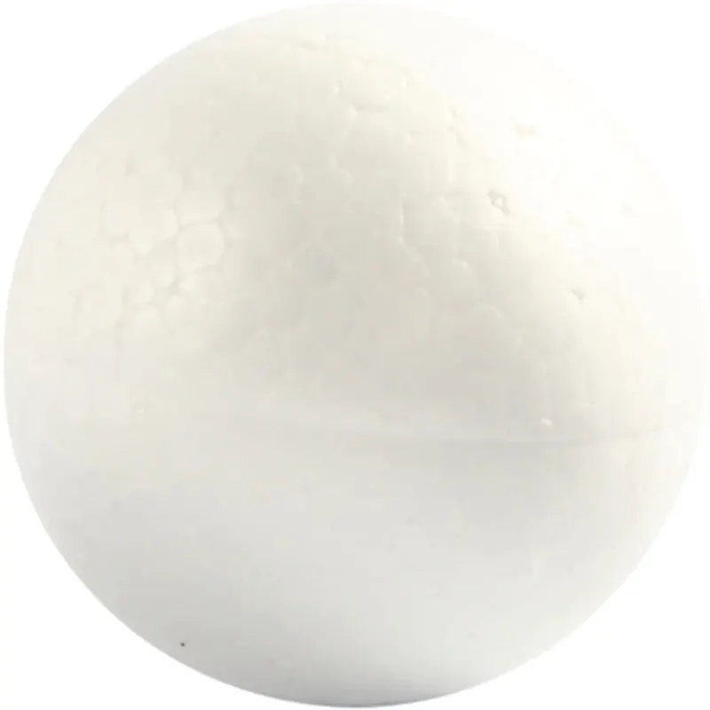 Polystyrene Balls, dia. 5 cm, white, 5 pc