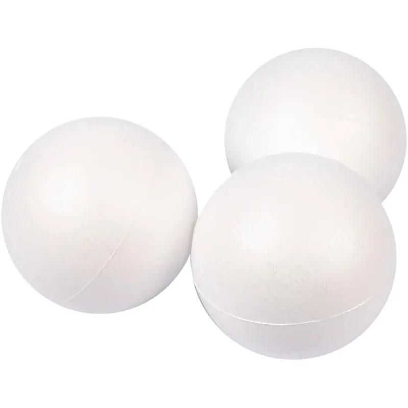 Polystyrene Balls, dia. 10 cm, white, 25 pc