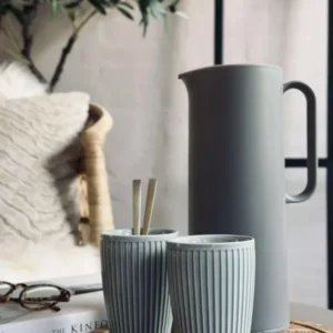 Thermobecher Plissé - Set mit 2 Stk. - Arctic Ice