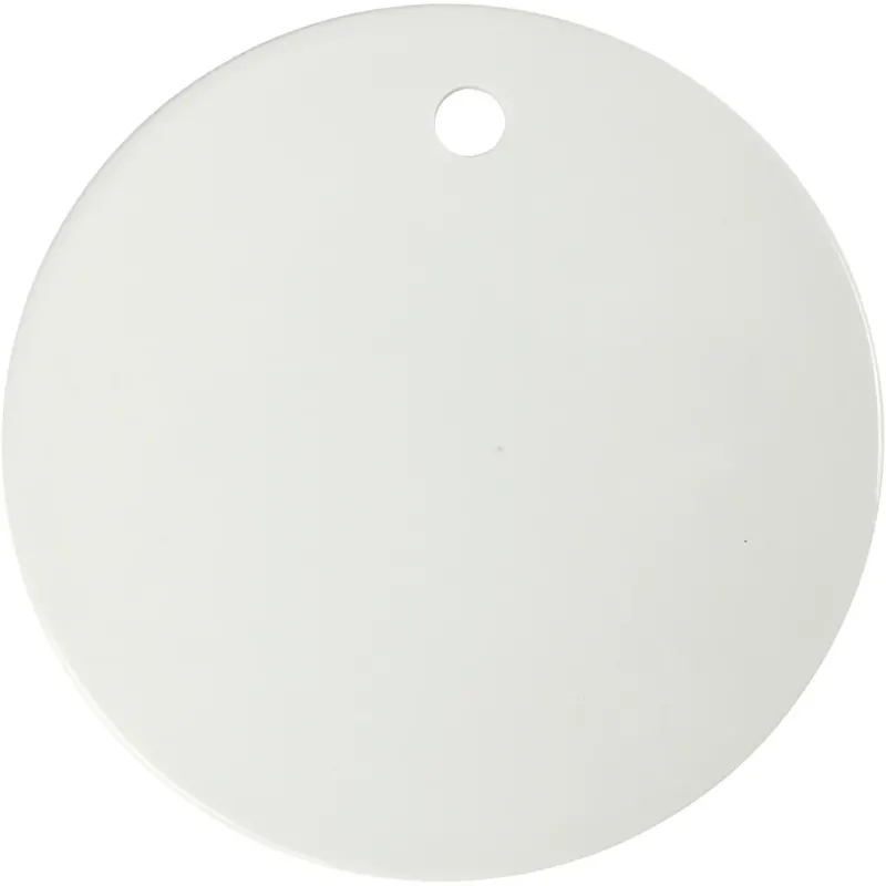 Ceramic Plate, dia. 15 cm, thickness 0,5 cm, white