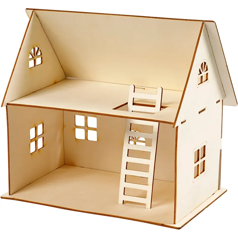 Doll house construction, H: 25 cm, size 18x27 cm