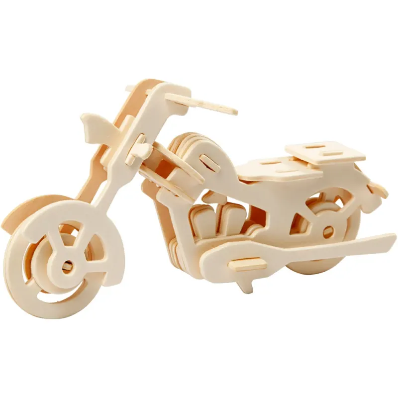 3D Construction figure, motorbike, size 19x9x9 cm