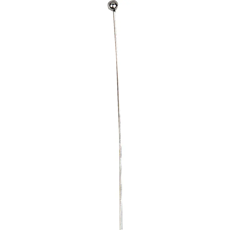 Ball Head Pins, L: 60 mm, silver-plated, 150 pc