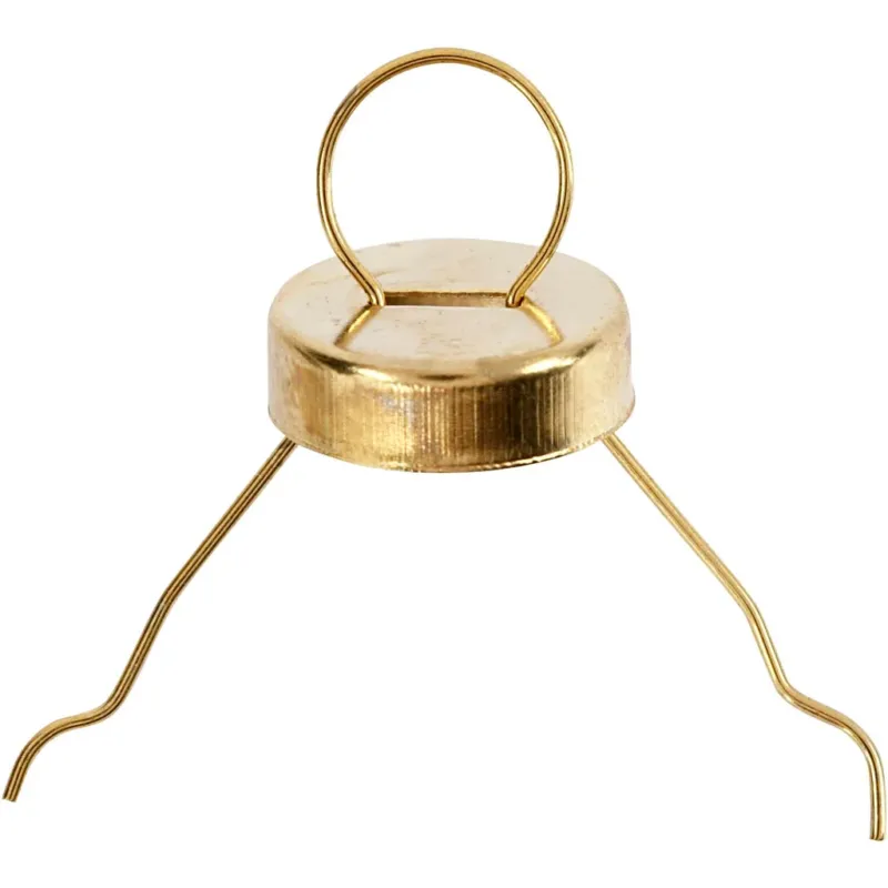 Hanging Ornaments, dia. 13 mm, hole size 5 mm, gold, 25 pc