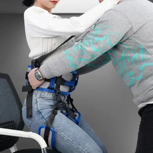 Secure Lift Body Support Patient Transfer Strap Belt - Image 0