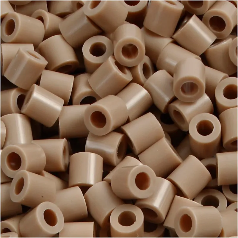 PhotoPearls, size 5x5 mm, hole size 2,5 mm, medium, beige (6), 1100 pc