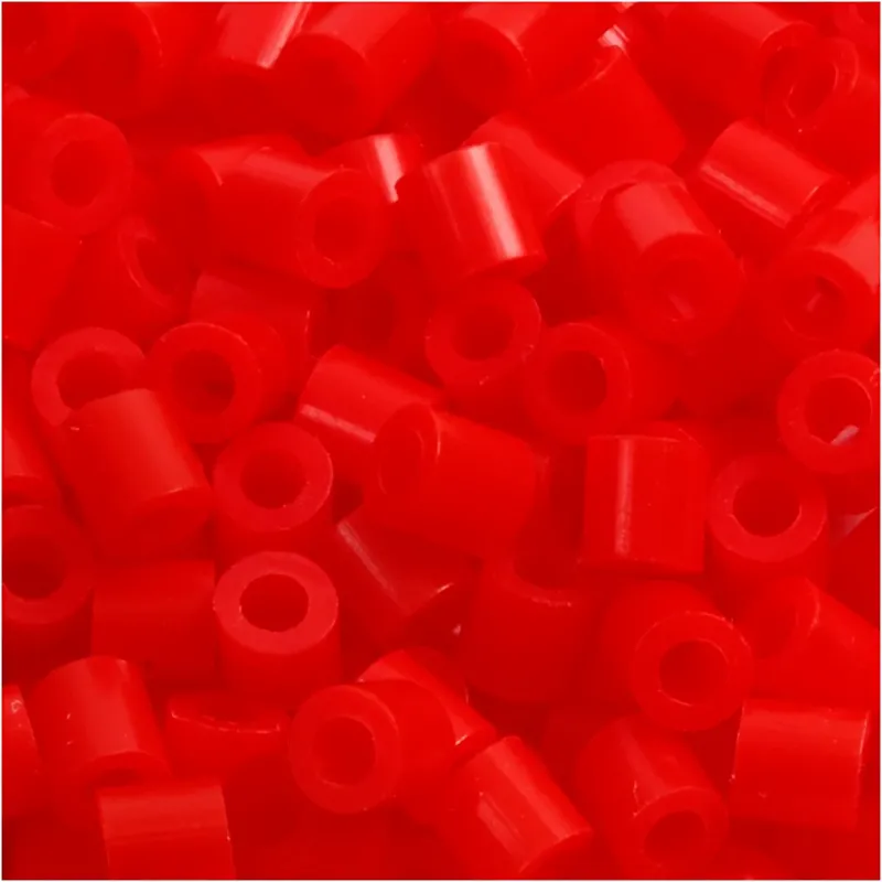 PhotoPearls, size 5x5 mm, hole size 2,5 mm, medium, red (19), 6000 pc
