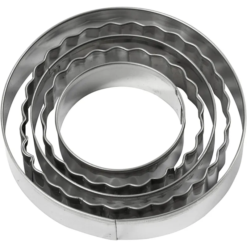 Cookie Cutters, circle, size 8 cm, 5 pc