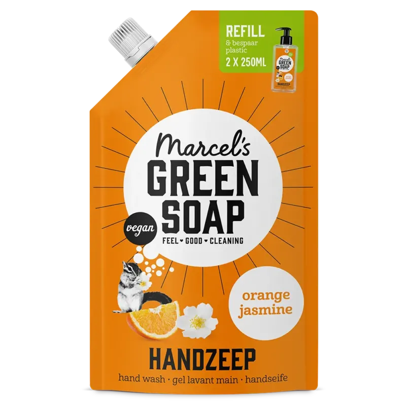 Handzeep Navulling Sinaasappel & Jasmijn