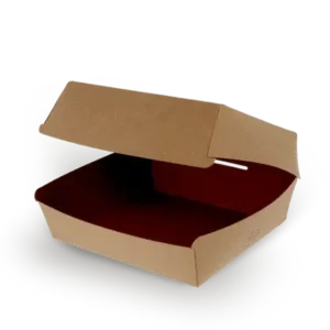 Menubox / Hamburger Tray 20x8,8x20 cm FSC®Mix kraft (300 pcs)