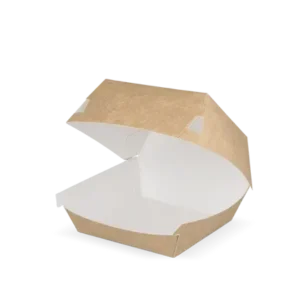 Hamburger Box 9x7x9 cm kraft/White (400 pcs)