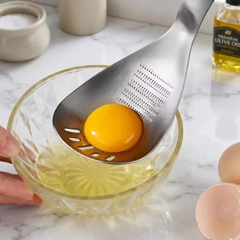 Prep Ninja 3in1 Garlic Ginger Yolk Stainless Spoon - Image 0