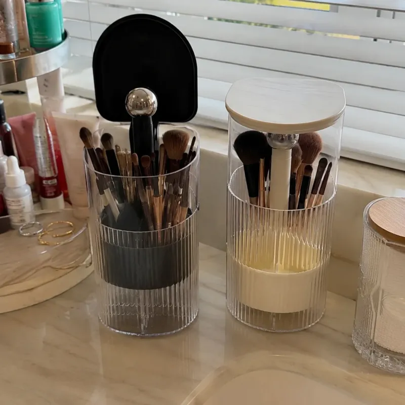 Rise & Glam Automatic Makeup Brush Storage Holder