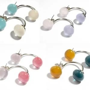 Ohrstecker mit 2 Glassteinen Fresh Opal
