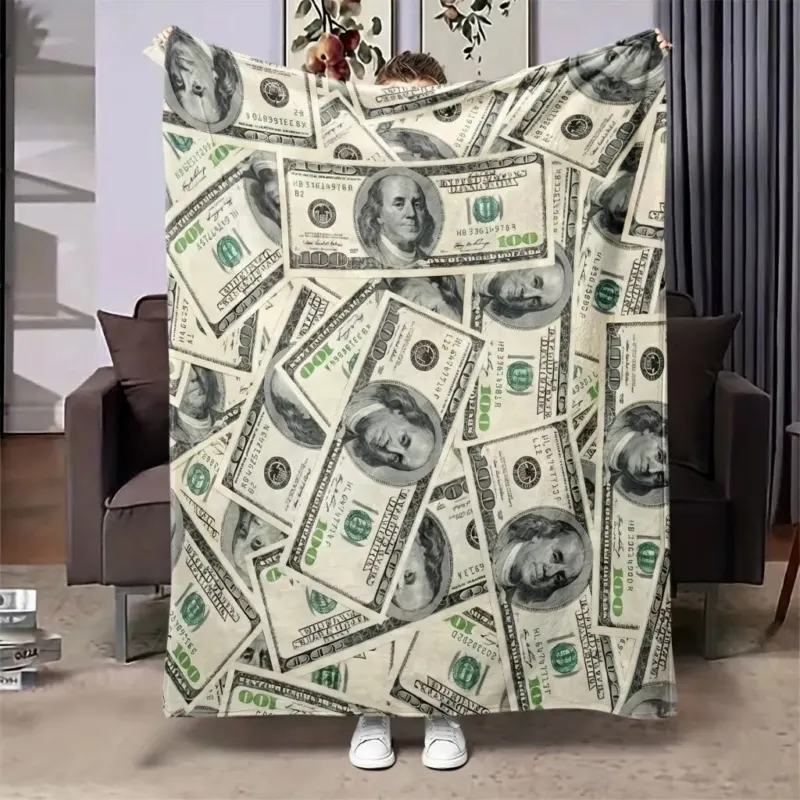 Funny Money Money Soft Sofa Blanket - Image 0
