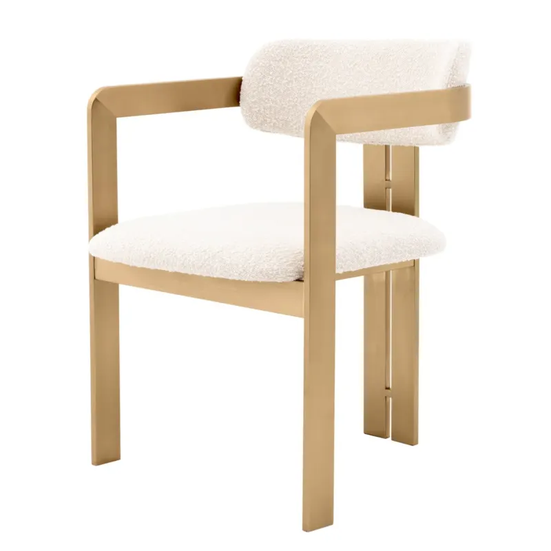 Boucle Upholstered Dining Chair Donato | Eichholtz Miami