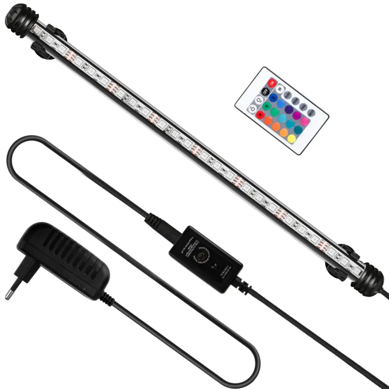 BMOT Aquarium LED Beleuchtung, IP67 Wasserdicht, Aquarium-Lichtleiste mit automatischem Timer-Schalter
