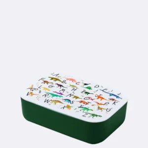 Nachhaltige Lunchbox - Brotdose aus PLA - bioloco plant classic lunchbox - dinosaurs - Dinosaurier - ABC