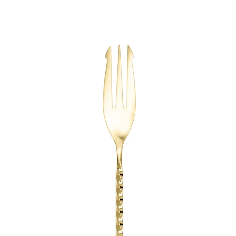 TRIDENT BARSPOON / GOLD-PLATED / 40cm