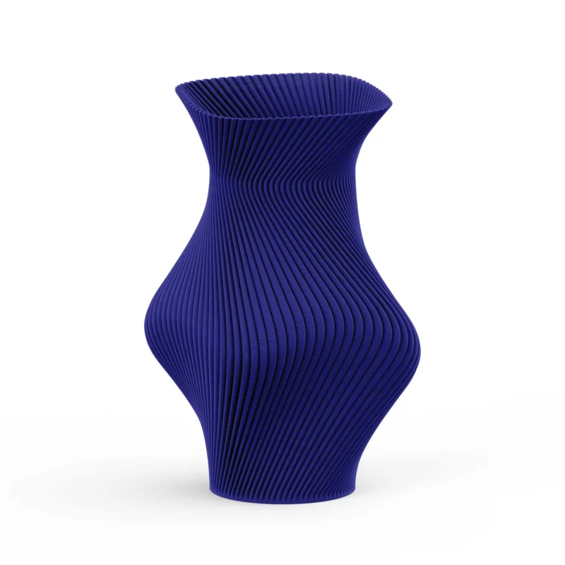 FLARE VASE Blue - 3D gedruckte Vase mit Innenvase - 20 cm hoch | The Edge Collection | Sheyn