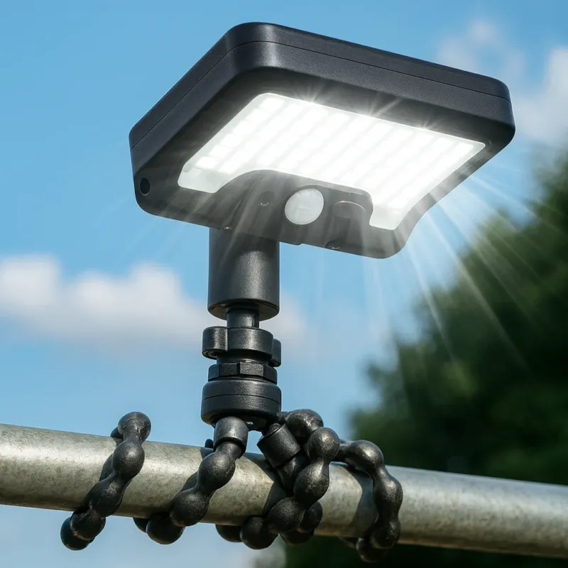 Flexible Tripod Solar Powered Motion Sensor Outdoor Light - Image 0