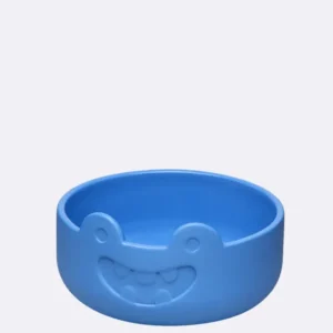 Kinderschüssel aus Kunststoff in Blau mit Monster-Design