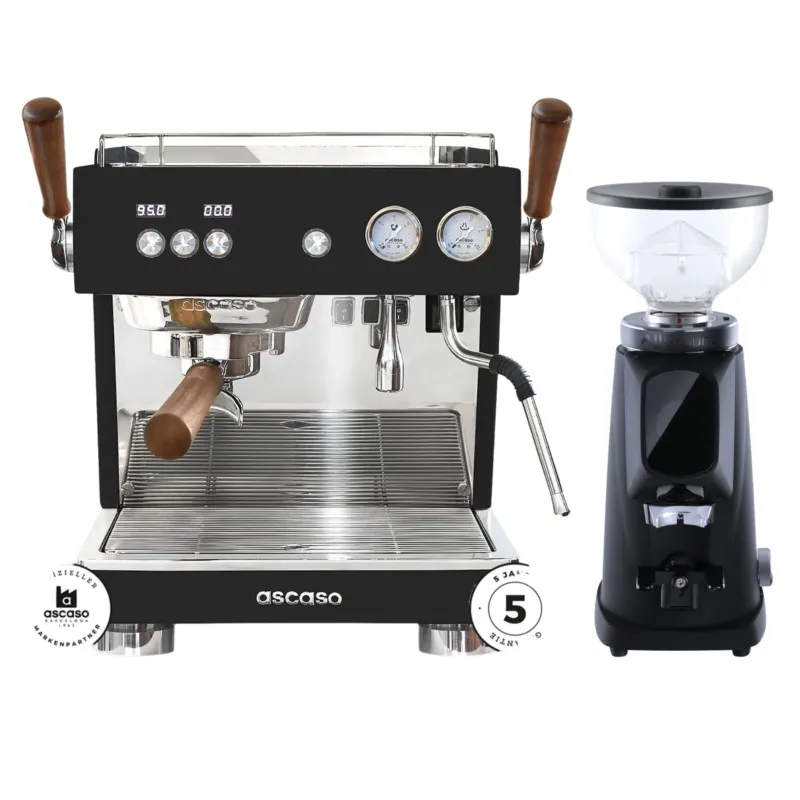 Ascaso Baby T Plus mit Flow Control Bundle mit Fiorenzato Allground Sense GBW